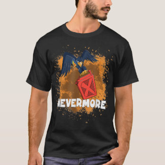 Camiseta Raven con un kit de incendio provocado nunca más E