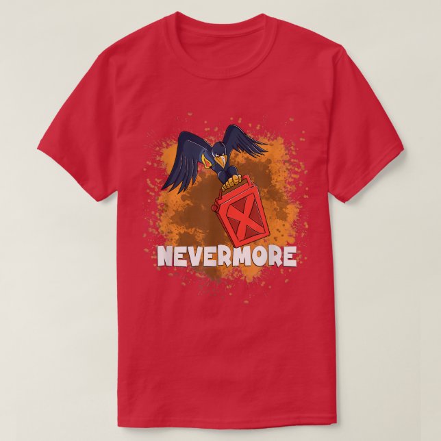 Camiseta Raven con un kit de incendios provocados por un es (Diseño del anverso)
