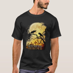 Camiseta Raven Crow Intento De Asesinato Retro Moon Wiccan 