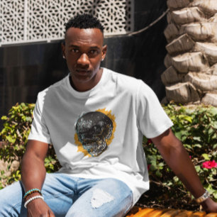 Camiseta Raven En El Ilustracion Del Cráneo