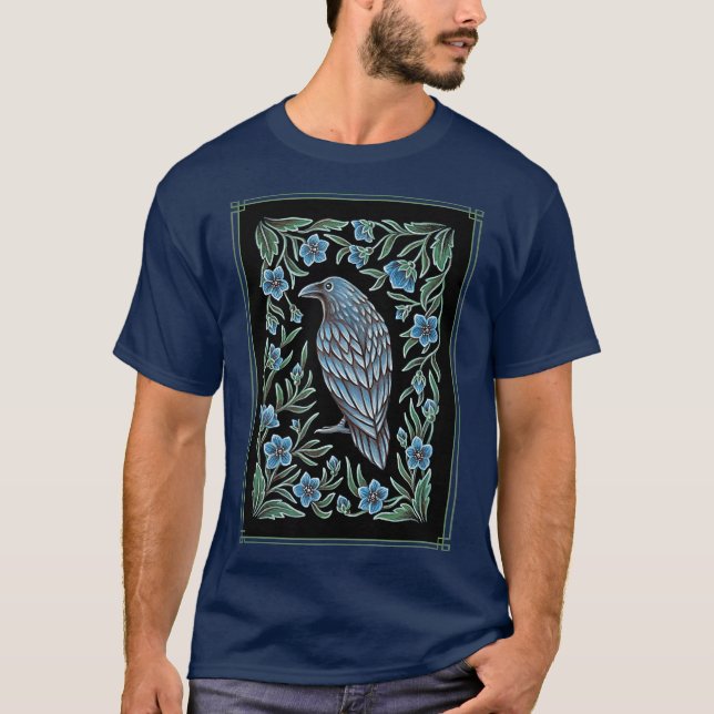 Camiseta Raven Folk Art (Anverso)