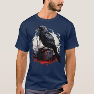 Camiseta Raven gótico en el bosque