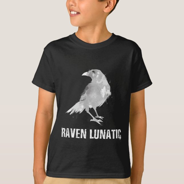 Camiseta Raven Gótico Lunático Fun Bird Gótico Gótico (Anverso)