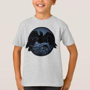 Camiseta Raven Hoodie Kid's Raven / Crow Art Sweatshirts