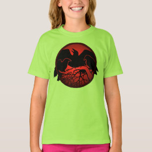 Camiseta Raven Hoodie Sweatshirt Kid's Raven Hooded Shirt