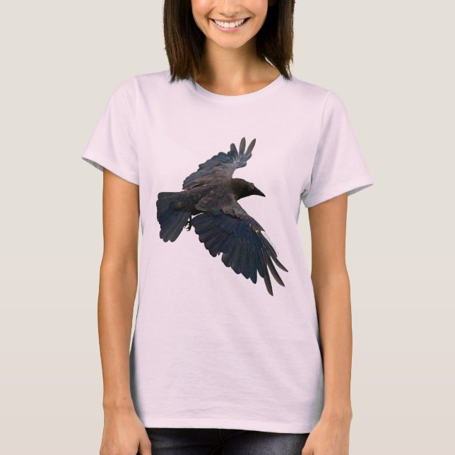 Camiseta Raven-Lover Corvid Birdlife (Anverso)
