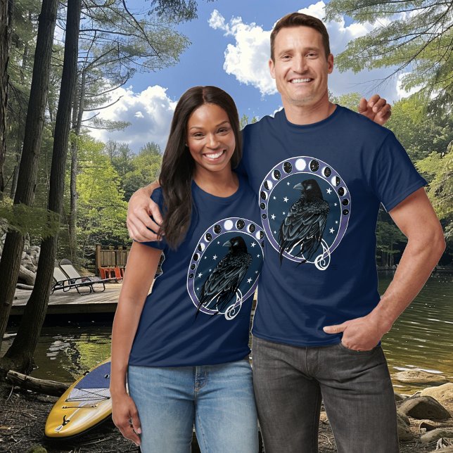 Camiseta Raven Moon Phases Stars Blue (Subido por el creador)