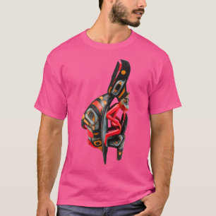 Camiseta Raven Rattle Tsimshian Nativo Norteamericano