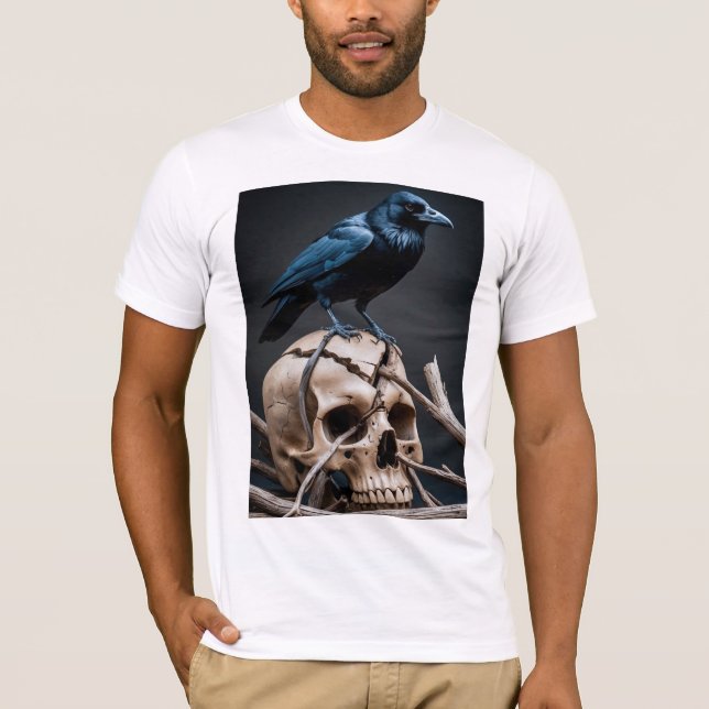Camiseta Raven Rest Skeleton Reverie (Anverso)