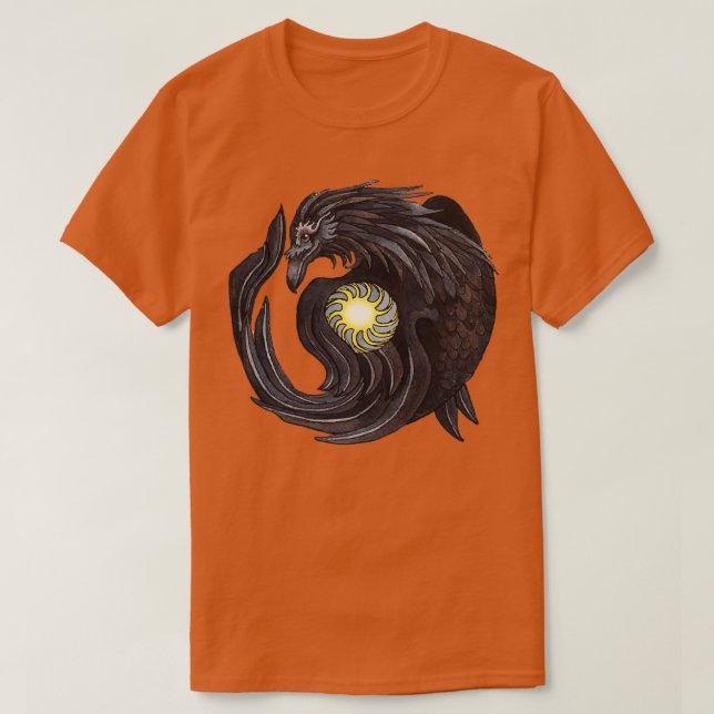 Camiseta Raven Roba el estilo Sun Tlingit nativo americano (Diseño del anverso)