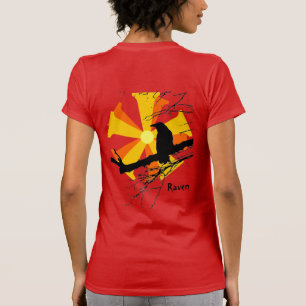 Camiseta Raven Sun con ramas de árbol