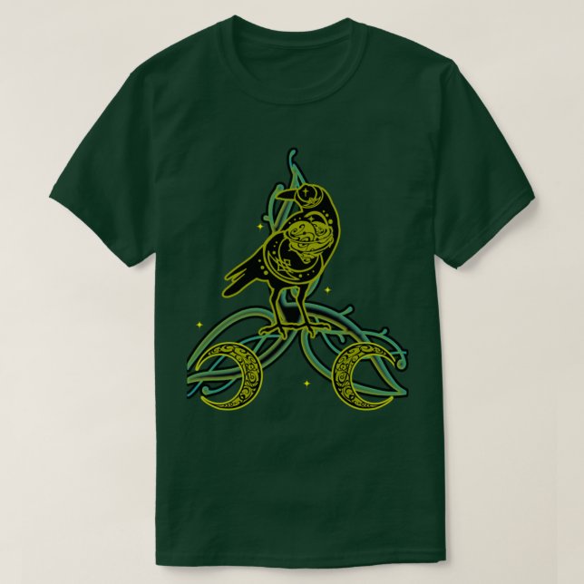 Camiseta Raven TShirtCeltic Raven (Diseño del anverso)