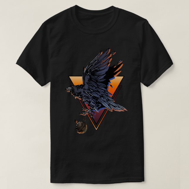 Camiseta Raven TShirtDropping Freedom (Diseño del anverso)