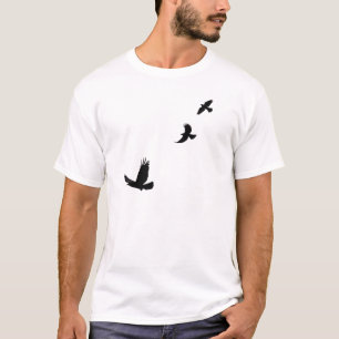 Camiseta Raven y Grackles Comunes Regalo de Aves