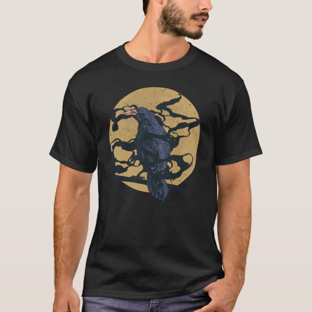 Camiseta Raven Y Moon (Anverso)