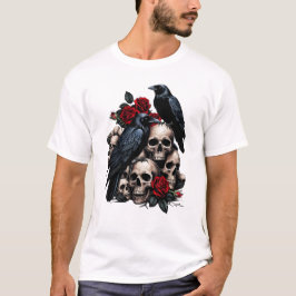 Camiseta Ravens y Rosas: Una sinfonía gótica