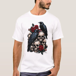 Camiseta Ravens y Rosas: Una sinfonía gótica