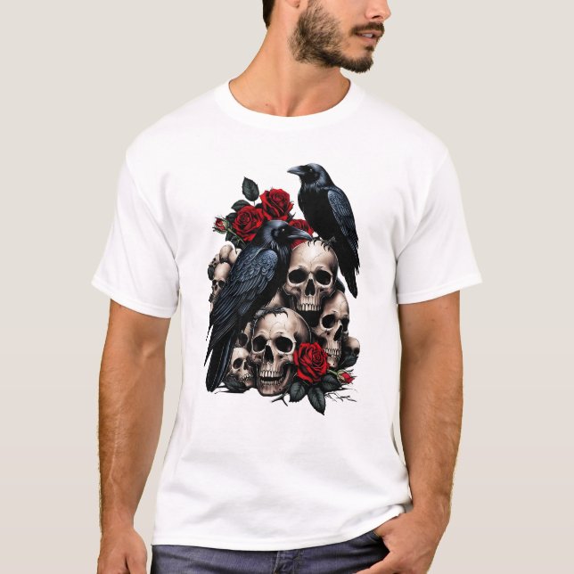 Camiseta Ravens y Rosas: Una sinfonía gótica (Anverso)