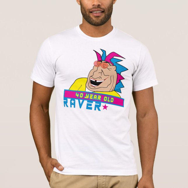 Camiseta Raver de 40 años (Anverso)