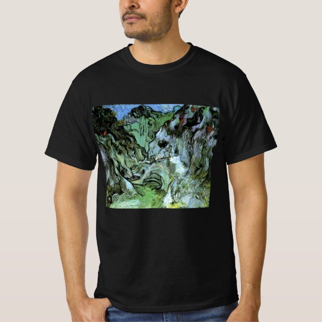 Camiseta Ravine de Les Peiroulets por Vincent van Gogh (Anverso)