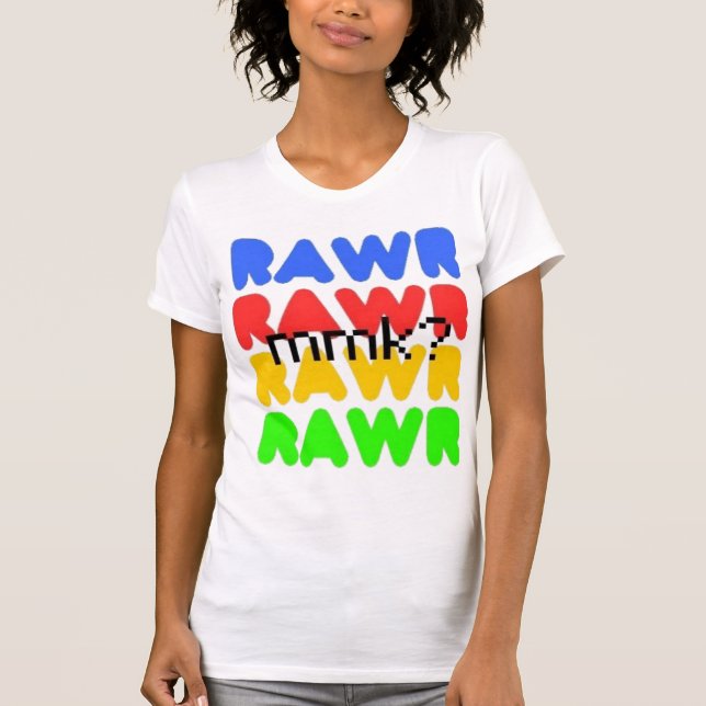 Camiseta RAWR colorido (Anverso)