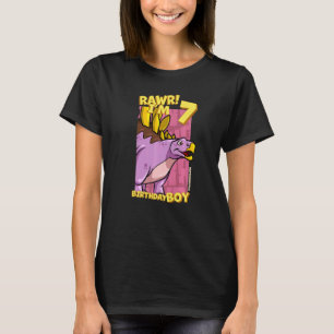 Camiseta Rawr Cumplo 7 Años Cumpleaños Chico 7º Cumpleaños