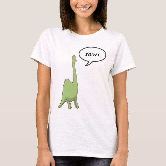 Camiseta ¡Rawr del dinosaurio! (Anverso)