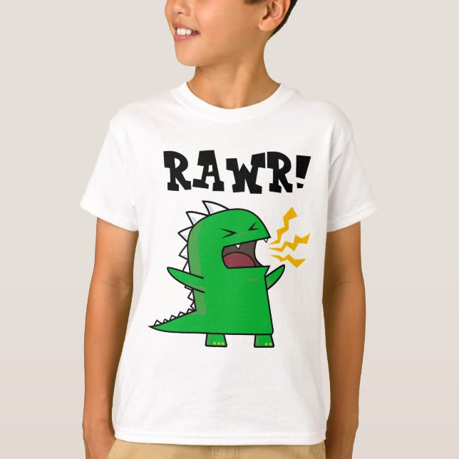 Camiseta ¡RAWR Dino - personalizable! (Anverso)