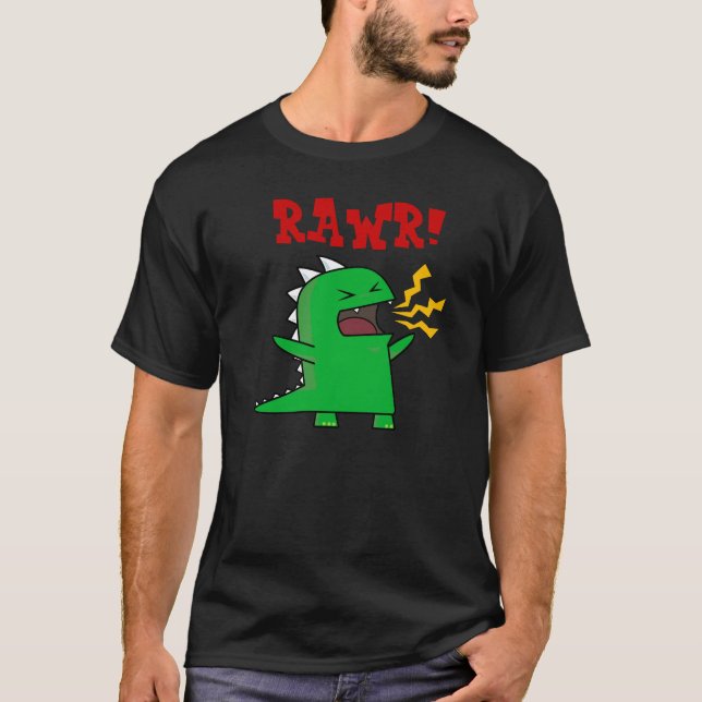 Camiseta ¡RAWR Dino - personalizable! (Anverso)