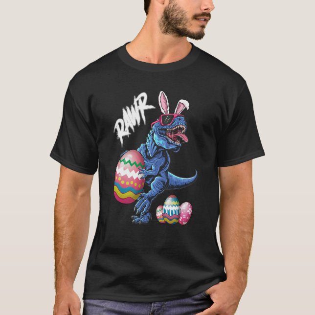 Camiseta Rawr Easter Bunny Dinosaur Happy Eastrawr Boys Tod (Anverso)