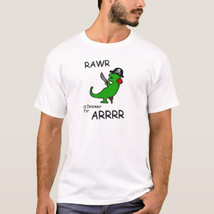 Camiseta RAWR es dinosaurio para ARRR (el dinosaurio del
