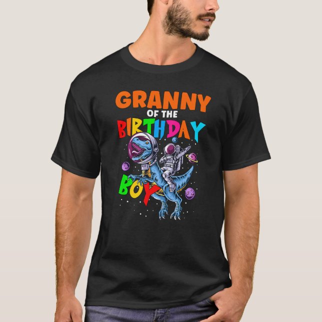 Camiseta Rawr Granny Del Astronauta Del Nacimiento (Anverso)