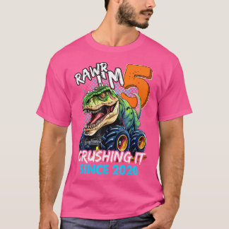Camiseta Rawr Im 5 Aplastándolo Desde 2020 Monster Truck Di