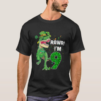 Camiseta Rawr I'm 9 Birthday Years Old 2013 T Rex Dinosaur