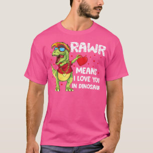 Camiseta Rawr Significa Que Te Amo En Dinosaurio Dab T Rex 