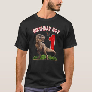 Camiseta Rawr Soy el primer niño de cumpleaños de dinosauri