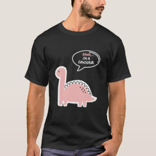 Camiseta Rawr soy un divertido dinosaurio y lindo soy un br