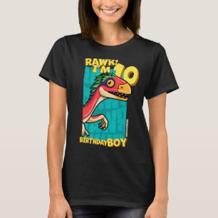 Camiseta Rawr, tengo 10 años, chicos, 10 años, Dino Dein