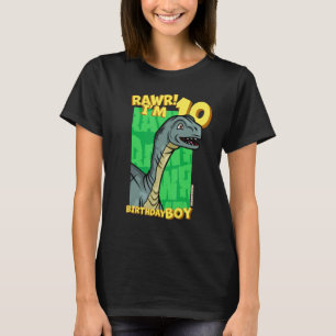 Camiseta Rawr, tengo 10 años, chicos, 10 años, Dino Muss