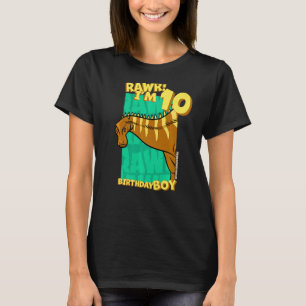 Camiseta Rawr, tengo 10 años, chicos, 10 años, Dino Rebba