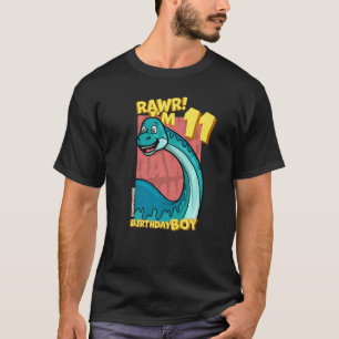 Camiseta Rawr, tengo 11 años, chicos, 11 años, Dino Bront