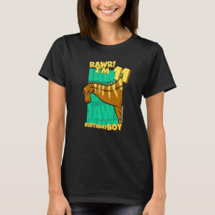 Camiseta Rawr, tengo 11 años, chicos, 11 años, Dino Rebba
