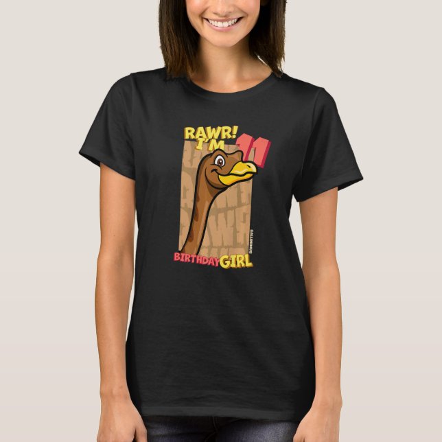 Camiseta Rawr Tengo 11 Chicas de cumpleaños 11º Dino Gall (Anverso)
