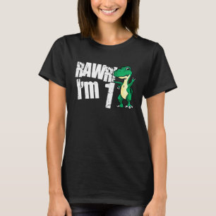 Camiseta ¡Rawr! Tengo 1 años de edad Cumpleaños Cute Dinosa
