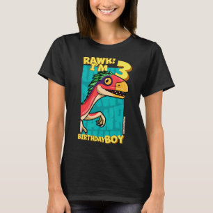 Camiseta Rawr Tengo 3 Años Niños 3 Cumpleaños Dino Deinon