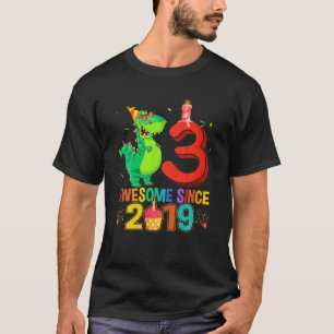 Camiseta Rawr, tengo 3 niños, 3 años, tercer cumpleaños, in