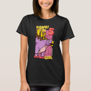 Camiseta Rawr Tengo 5 Chicas de cumpleaños 5 Dino Kentro