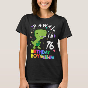 Camiseta Rawr, tengo 76 años de dinosaurio lindo
