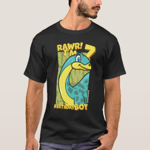 Camiseta Rawr Tengo 7 Años Niños 7 Cumpleaños Dino Apatos