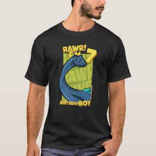 Camiseta Rawr Tengo 7 Años Niños 7 Cumpleaños Dino Quaesit